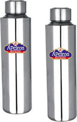 Apeiron 1000 ml Steel Bottle(Pack of 2, Silver)