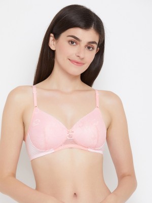 Clovia Women Full Coverage Lightly Padded Bra(Pink)