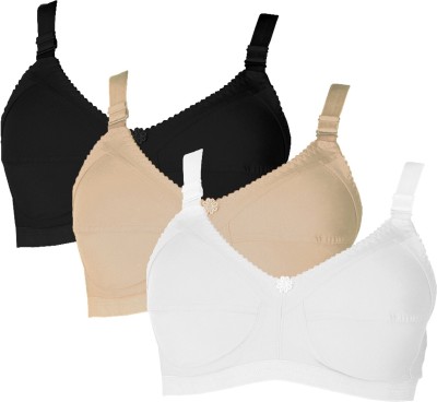 TEENY BOPPER Cozy Shades Women T-Shirt Non Padded Bra(White, Beige, Black)