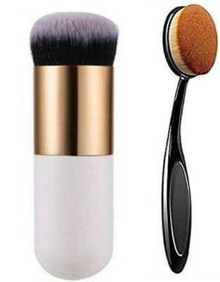 Phiz Beauty Foundation WITH Oval Brush(Pack of 2)