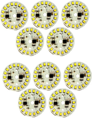 Earth Angels 9 W Basic Round B22 LED Bulb(White, Pack of 10)