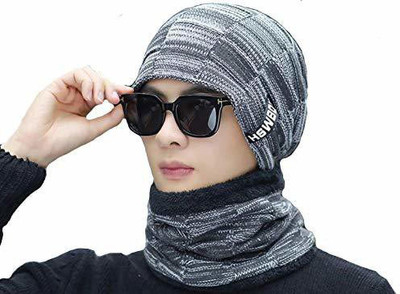 PinKit Solid Beanie Cap