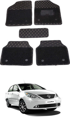 AYW Leatherite 7D Mat For  Tata Manza(Black)