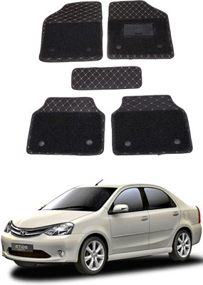 AYW Leatherite 7D Mat For  Toyota Etios(Black)