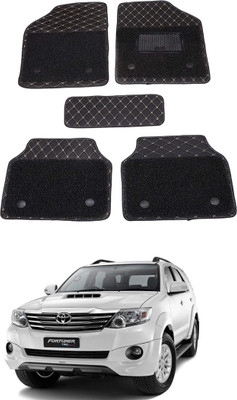 AYW Leatherite 7D Mat For  Toyota Fortuner(Black)