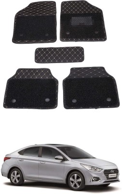 AYW Leatherite 7D Mat For  Hyundai Verna(Black)