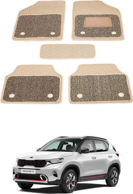 AYW Leatherite 7D Mat For  Kia Sonet(Beige)