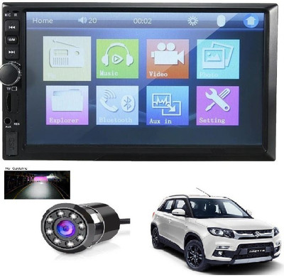 RKPSP 7Inch Double Din Screen and Camera For Breeza Universal For All Models Car Stereo(Double Din)