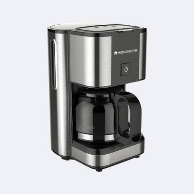 WONDERCHEF Regalia Brew Coffee Maker, Makes 7 Cups Coffee, Removable Filter, With Keep Warm Plate, 2 Years Warranty, 700ml, 550W - Black 7 Cups Coffee Maker  (Black)