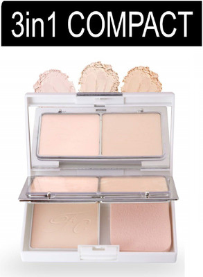 MYEONG PERFECT OIL FREE MATTE FINISH 3IN1 LONG LASTING COMPRESSED POWDER Compact(MULTI-COLOR, 18.6 g)