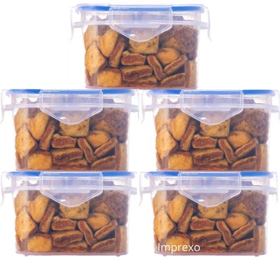 Imprexo Plastic Grocery Container  - 1500 ml(Pack of 5, Clear)