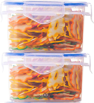Imprexo Plastic Grocery Container  - 1500 ml(Pack of 2, Clear)
