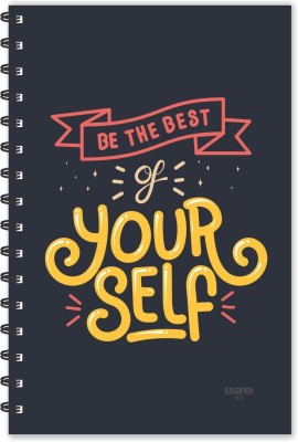 ESCAPER Be the Best of YOURSELF Motivational Quotes Diary (Ruled-A5), Inspiration Diary , Notebook A5 Diary Ruled 160 Pages(Multicolor)