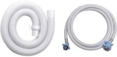 MORENA 1.5 Meter Washing machine Hose Inlet pipe With Outlet Pipe For Drain/Extension/Outlet Hose Pipe For Top Loading Fully Automatic Washing Machine Pipe (Inlet+Outlet Combo) Size-Both 1.5 Meter Hose Pipe (paking of 1) Hose Pipe(150 cm)