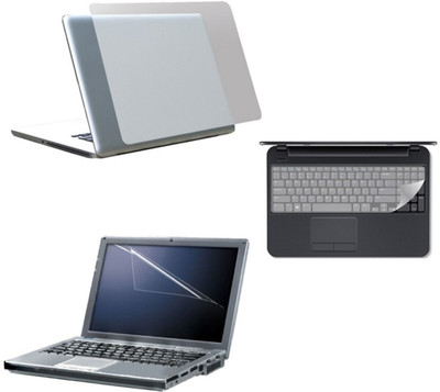 Namo Art 3 in 1 Combo 14.1 Inch 3m Laptop Skin, Screen Guard, Key Protector Combo Set(Transparent)