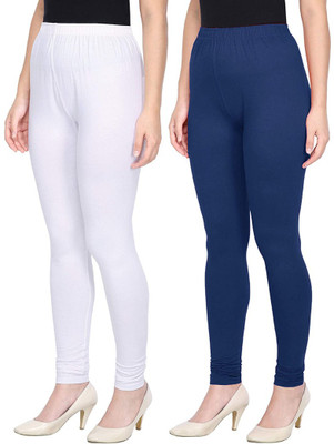 Any Fashion Footed  Western Wear Legging(White, Solid)
