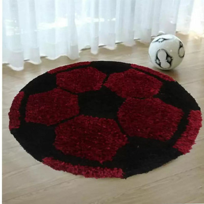 KALYAN GLOBAL Polyester Floor Mat(Maroon, Free)