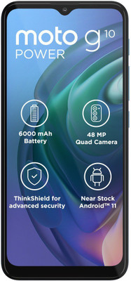 MOTOROLA G10 Power (Breeze Blue, 64 GB) (4 GB RAM)