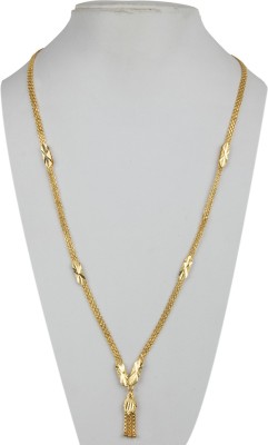 piah fashion Piah Fashion Brass Chain Jewellery For Women (Gold) Gold-plated Plated Brass Chain