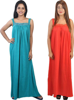 Piyali's Creation Women's Women Nighty(Blue)