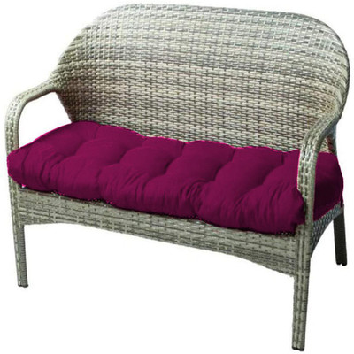 Daddy Cool Patio Bench Cushion Polyester Fibre Solid Chair Pad Pack of 1(Purple)