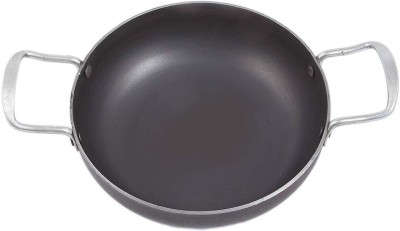 KITCHEN SHOPEE Iron deep Kadai/Frying Pan Kadhai for cooking Kadhai 20.32 cm diameter 1 L capacity(Iron, Non-stick, Induction Bottom)