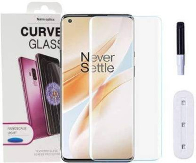 kentop Edge To Edge Tempered Glass for OnePlus 8(Pack of 1)