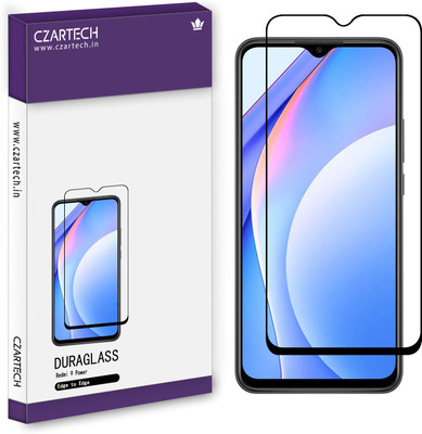 CZARTECH Edge To Edge Tempered Glass for Redmi 9 Power, Poco M3(Pack of 1)
