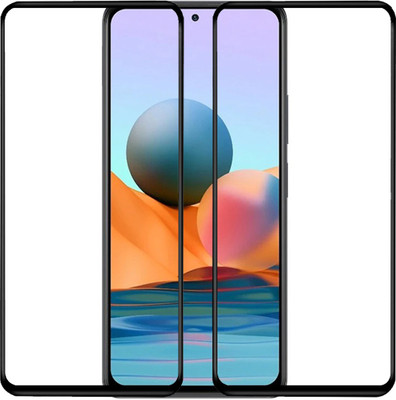 Micvir Edge To Edge Tempered Glass for Mi Redmi Note 10 Pro, Mi Redmi Note 10 Pro Max(Pack of 2)