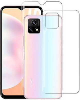 SOLIVAGANT Front and Back Tempered Glass for Vivo Y52s(Pack of 2)