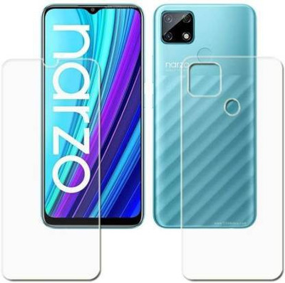SOLIVAGANT Front and Back Tempered Glass for Realme Narzo 30A(Pack of 2)