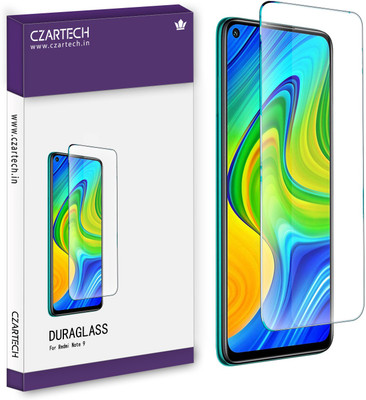 CZARTECH Tempered Glass Guard for Mi Redmi Note 9(Pack of 1)