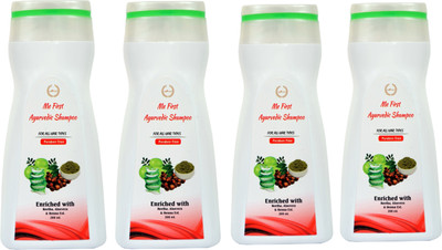 ME FIRST Amla Reetha Shikakai & Aloevera Shampoo For Hair fall control and Damage Repair, Fast Hair Growth, Healthy Scalp, Removes Dandruff & Lice ( 200ML × 4 )(4)