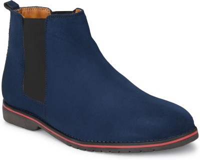 EEGO ITALY Stylish Comfortable Chelsea Boots For Men(Blue)
