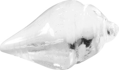 Shubhanjali Natural Sphatik Shankh For Puja Crystal Sphatik Shankh (Conch) For Home Décor-Table, Car Dashboard and Shivratri Gift (5-10 Grams, Clear) Decorative Showpiece  -  2 cm(Crystal, Clear)