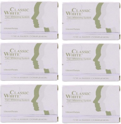Classic White Soap For Glow And Radiance Skin(Pack Of 6)(6 x 85 g)