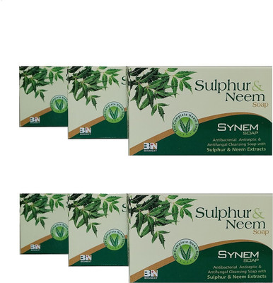 Synem Sulphur & Neem Soap(6 x 75 g)
