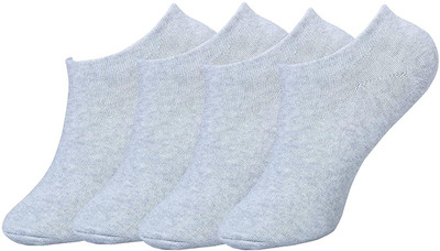 PinKit Unisex Solid Ankle Length(Pack of 4)