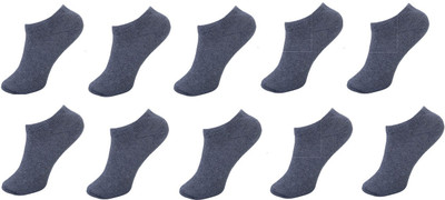 PinKit Unisex Solid Ankle Length(Pack of 10)