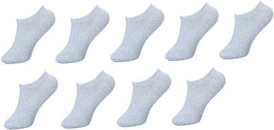 PinKit Unisex Solid Ankle Length(Pack of 9)