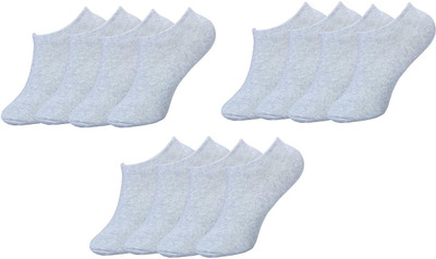 PinKit Unisex Solid Ankle Length(Pack of 12)