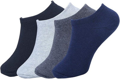 PinKit Unisex Solid Ankle Length(Pack of 4)
