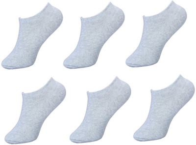 PinKit Unisex Solid Ankle Length(Pack of 6)