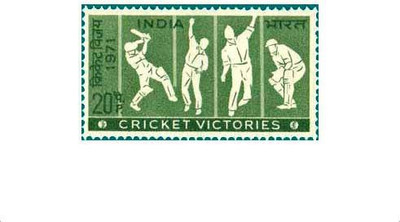 Phila Hub 1971-Indian Cricket Victories - Cricketers POSTAGE STAMP MNH CONDITION Stamps(1 Stamps)