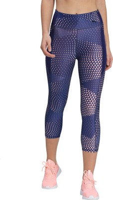 PUMA Graphic Print Women Blue Tights