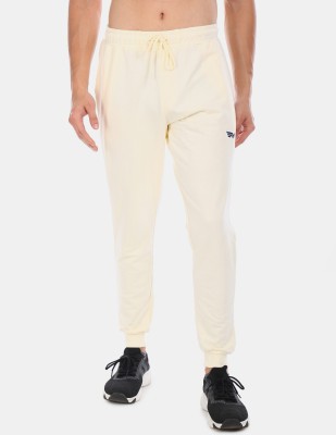 FLYING MACHINE Solid Men White Track Pants