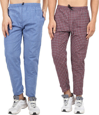 KHUSHI CLOTHS Checkered Men Multicolor Track Pants