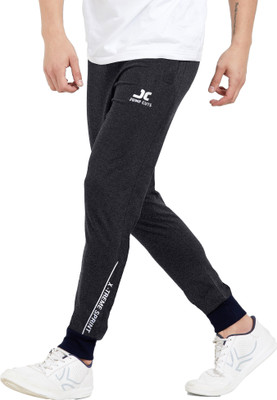 Jump Cuts Printed Men Grey, White Track Pants