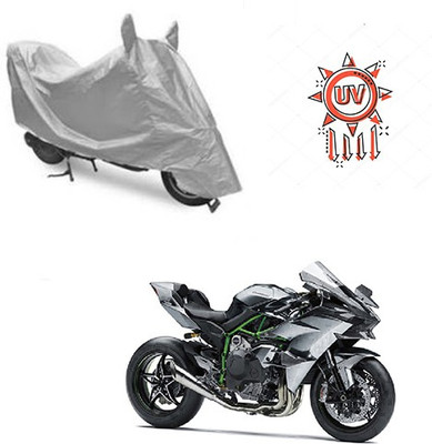 HYBRIDS COLLECTION Waterproof Two Wheeler Cover for Kawasaki(Ninja, Silver)
