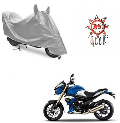 Atulit enterprises Waterproof Two Wheeler Cover for Mahindra(MOJO XT 300, Silver)